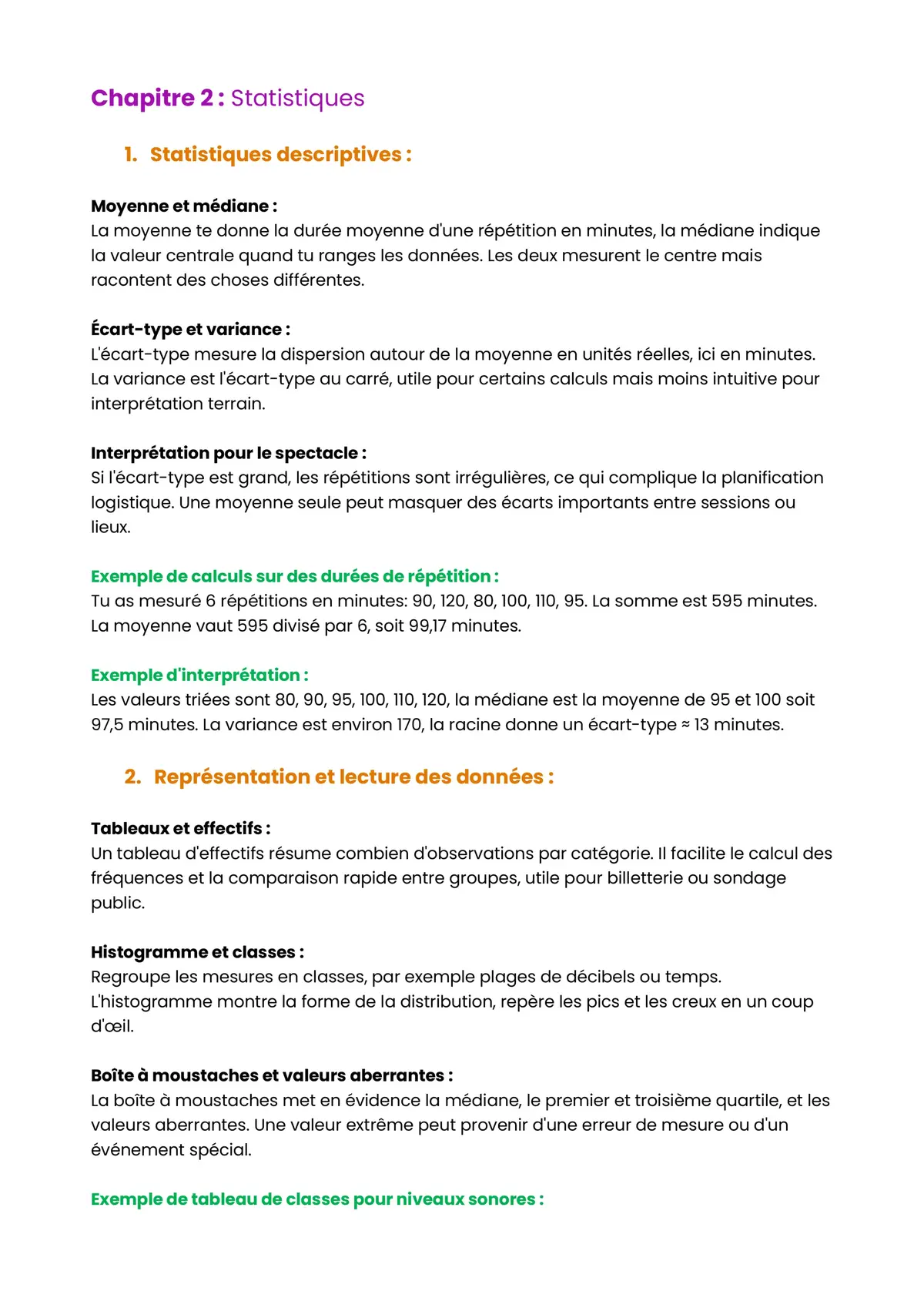 Example Fiche de Révision Bac S2TMD